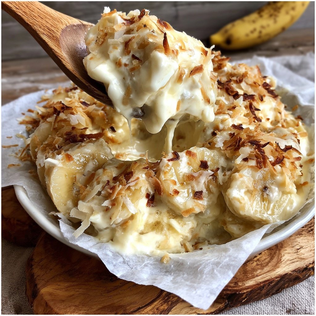 Bananen Kokosnuss Creme Delight