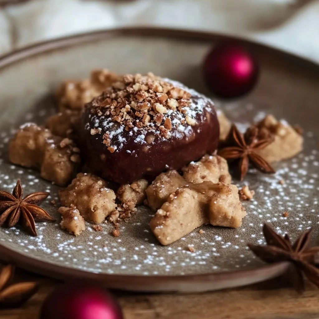 Lebkuchenknödel mit Nougat