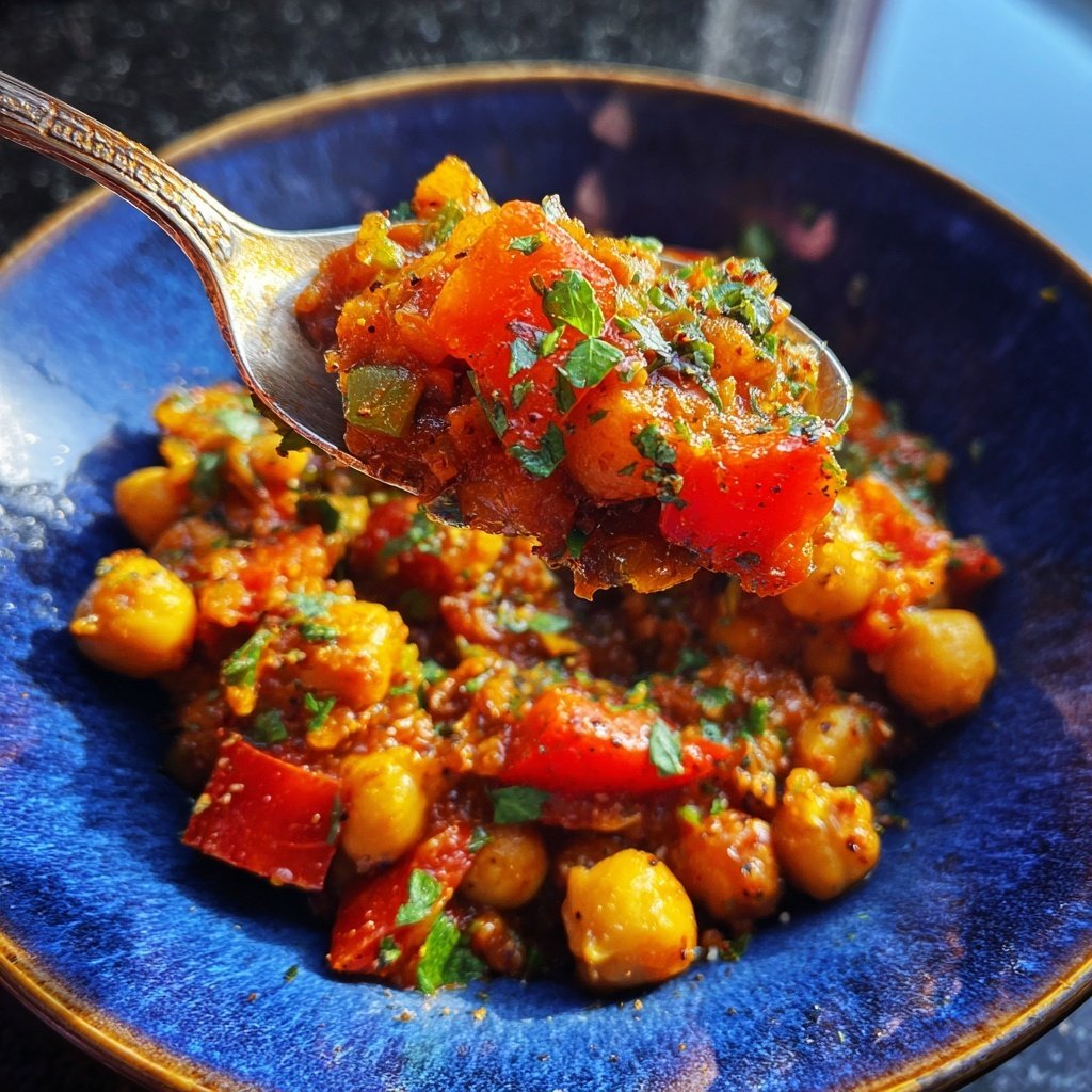 Rauchiger Paprika-Kichererbsen-Eintopf