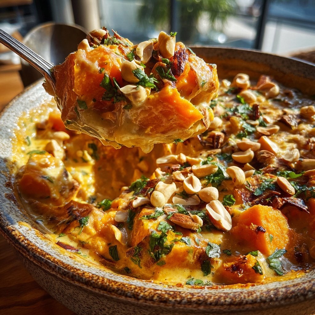 Süßkartoffel-Erdnuss-Eintopf