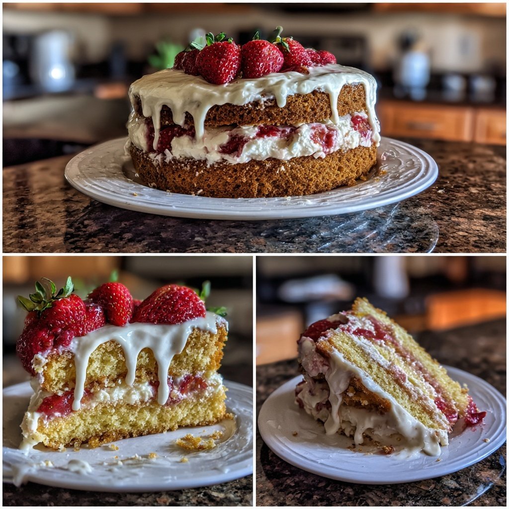 All-in-One Erdbeerkuchen Rezept