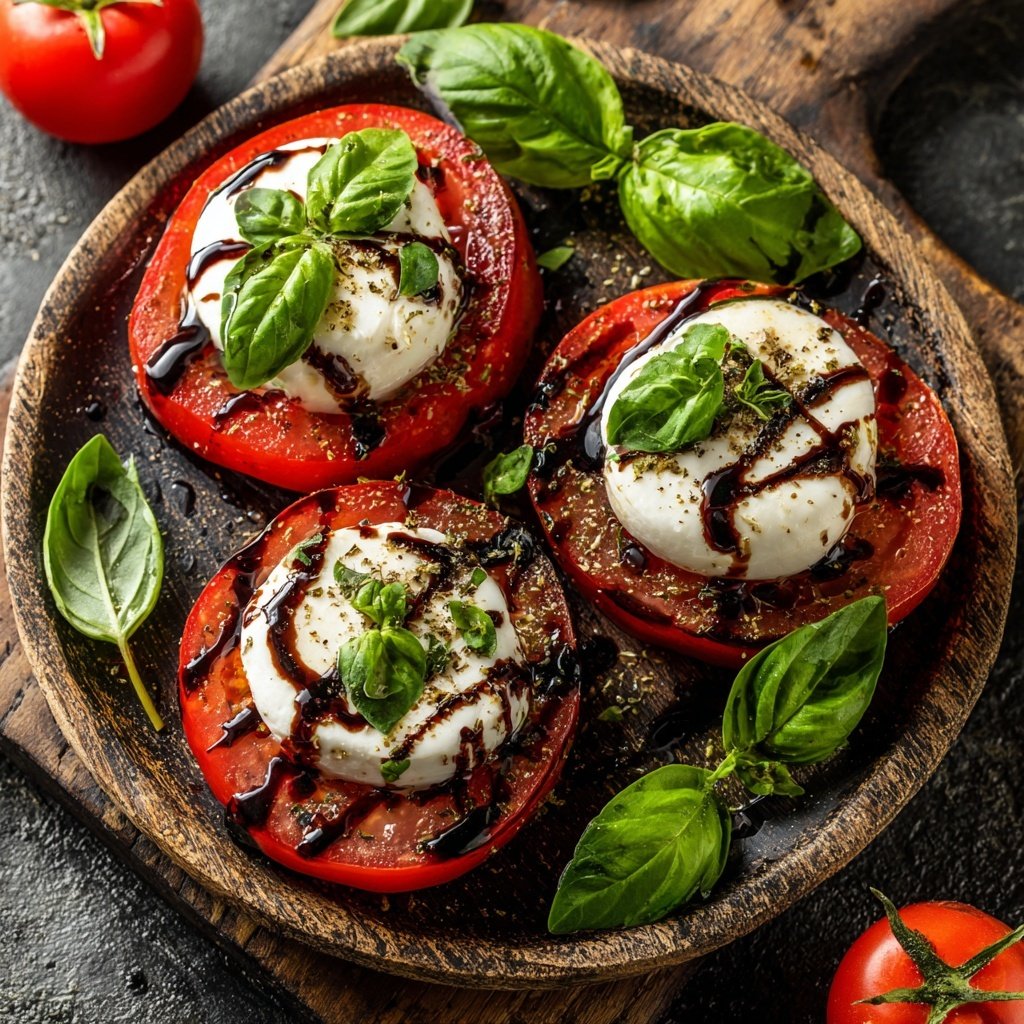 Caprese Spieße Balsamico Glaze