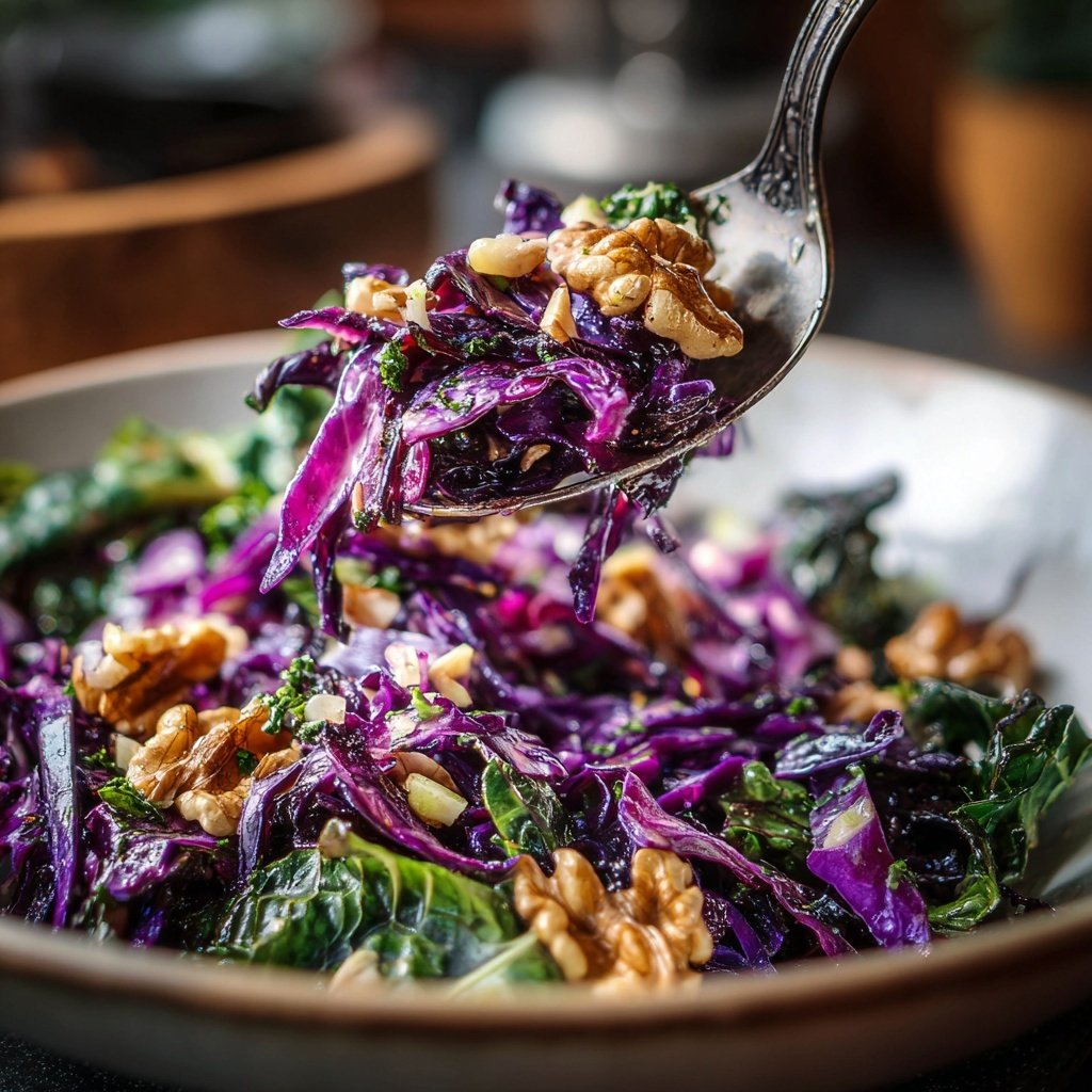 Gerösteter Rotkohl Salat | Vegan & Schnell Rezept