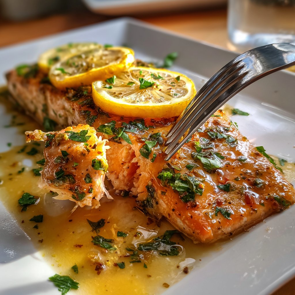 Zesty Garlic Lemon Salmon