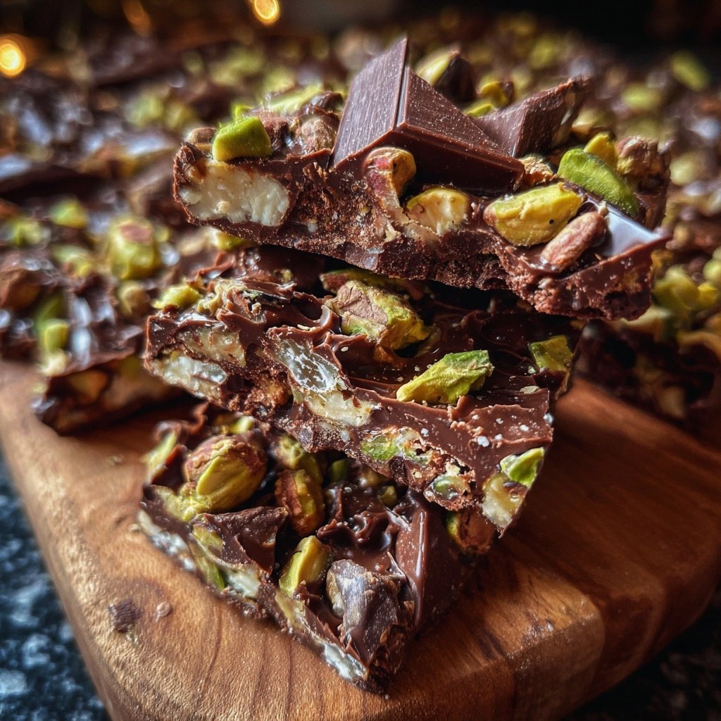 Pistazien Schoko Knusper Stücke