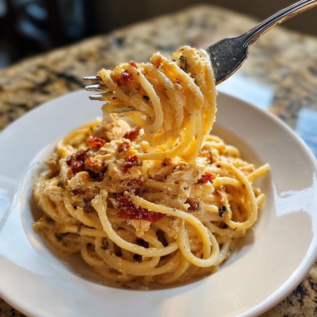 Getrocknete Tomaten Hähnchen Pasta