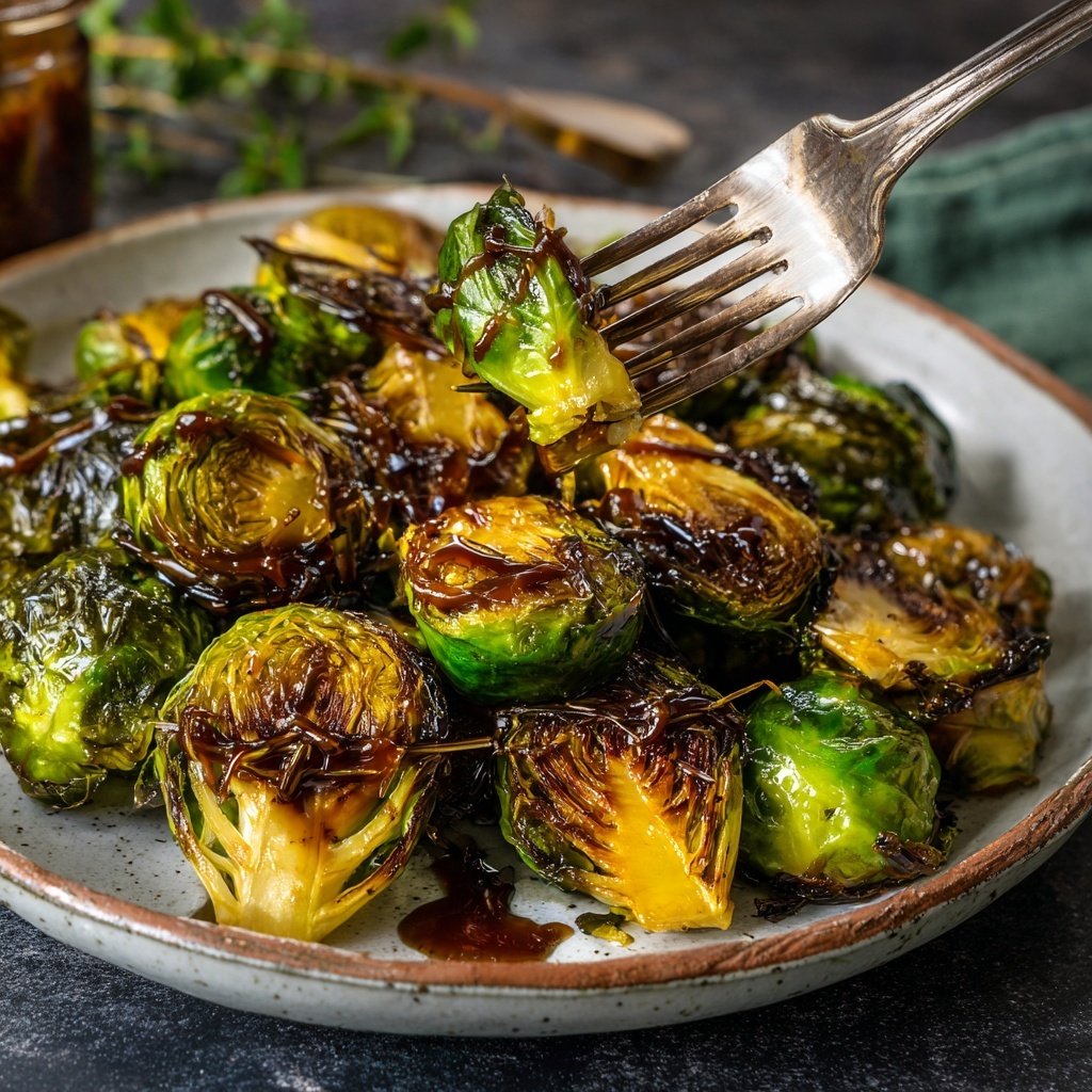 Balsamico Rosenkohl aus dem Ofen