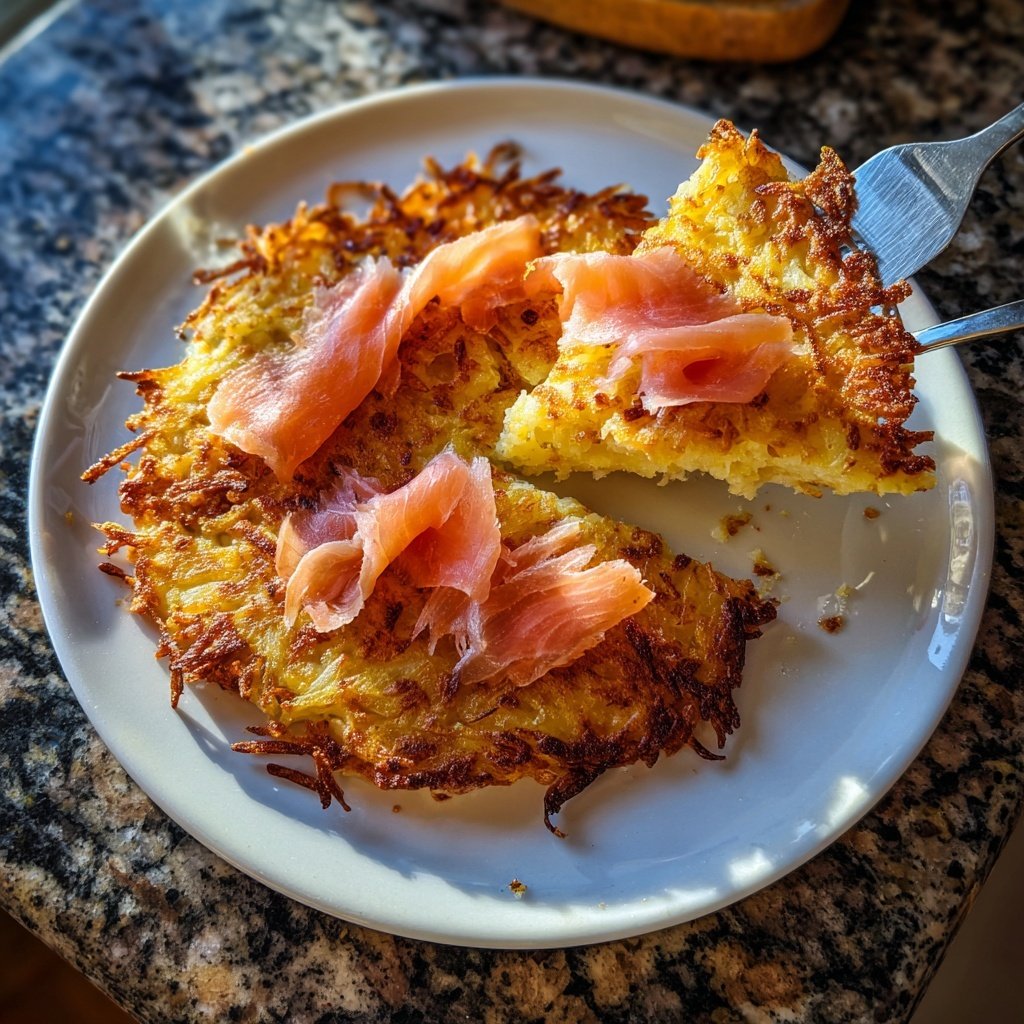 Mini-Kartoffelrösti mit Räucherlachs