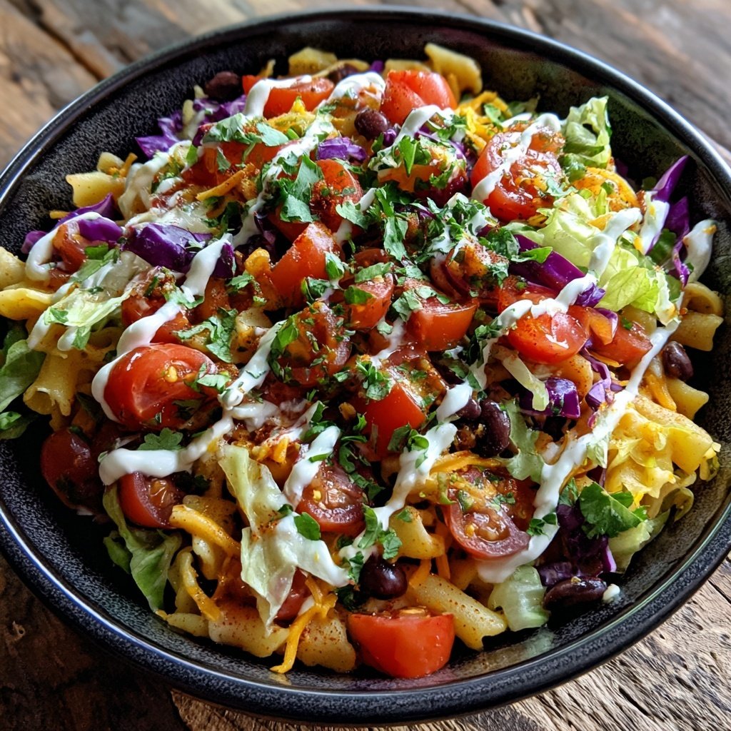 Tex-Mex Taco-Pasta-Salat