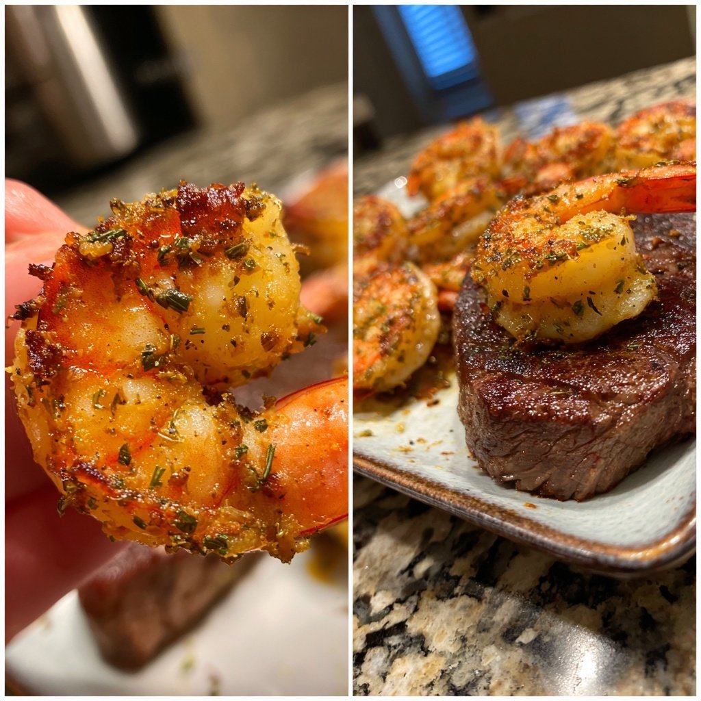 Garnelen und Filet Kombinationen