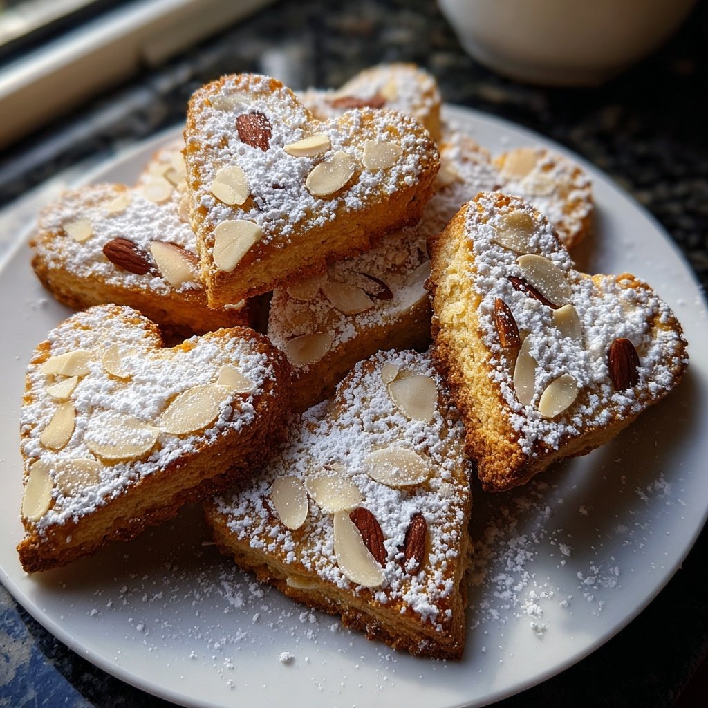 Mandel Plätzchen herzförmig zart
