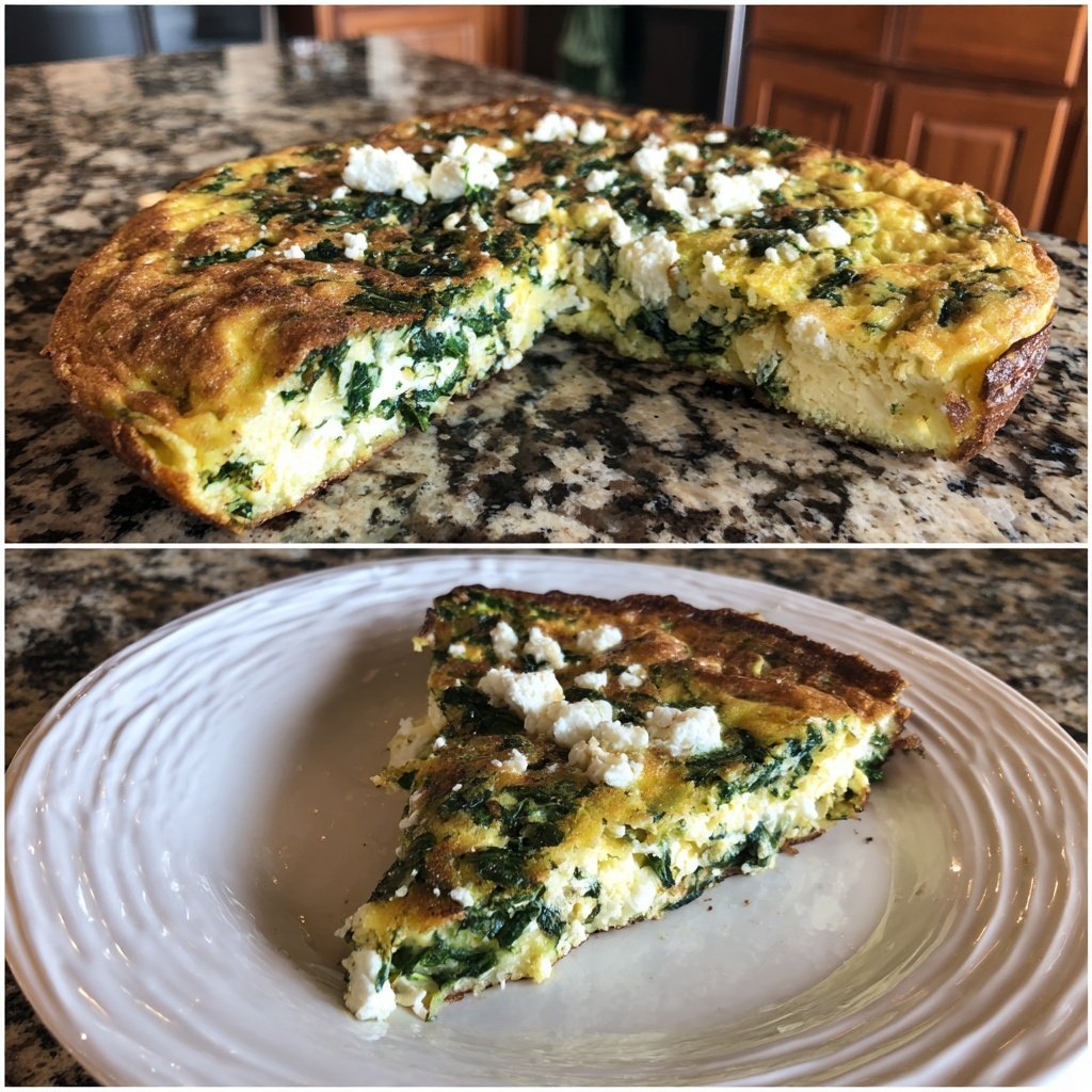 Spinat Feta Omelett