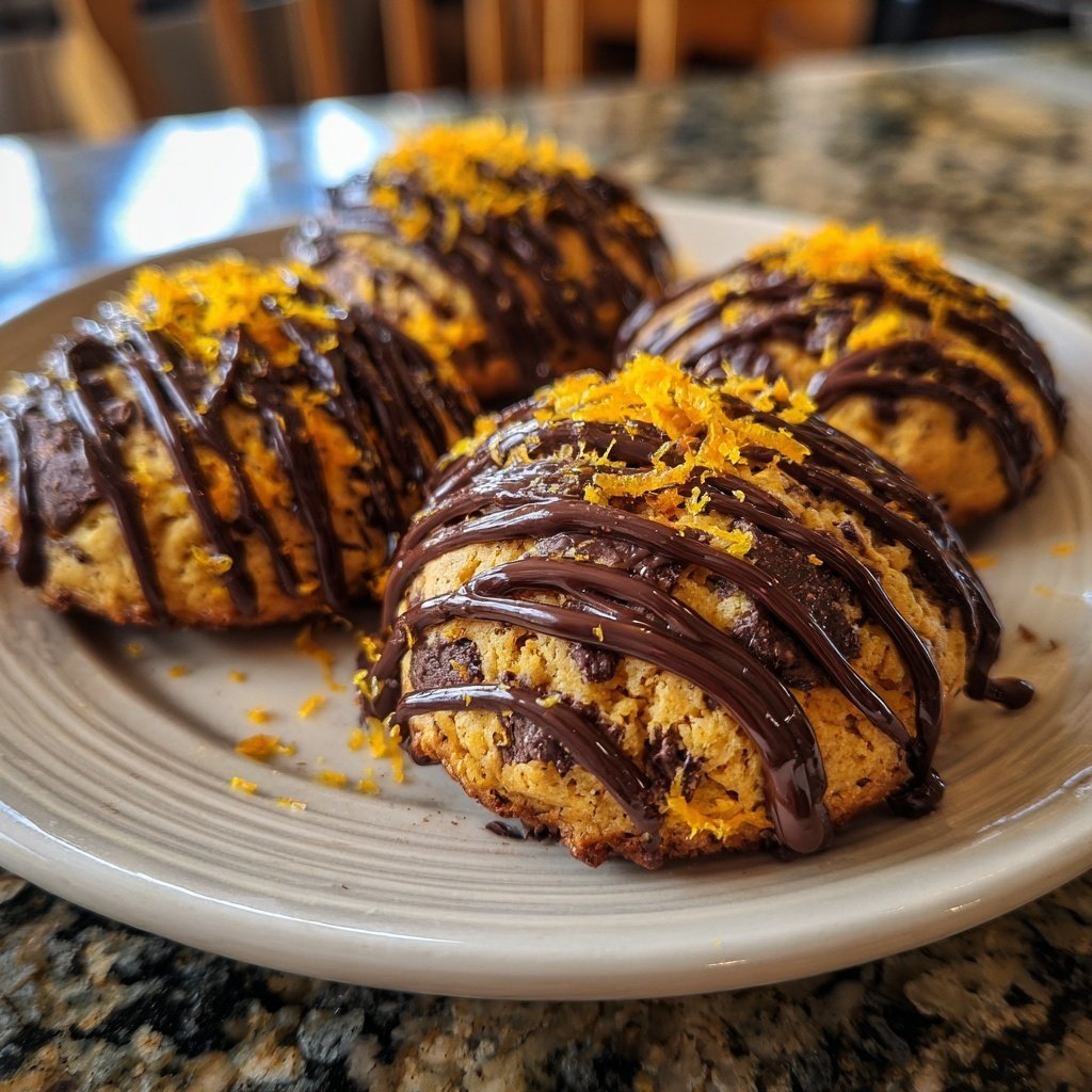 Schoko-Orange-Plätzchen mit Zartbitterschokolade​