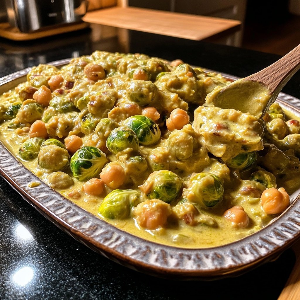 Rosenkohl-Curry mit Kichererbsen