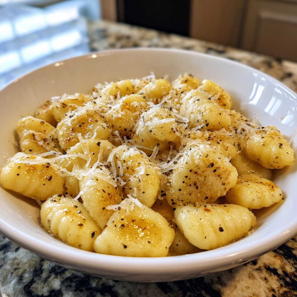 Gnocchi Cacio e Pepe einfach köstlich