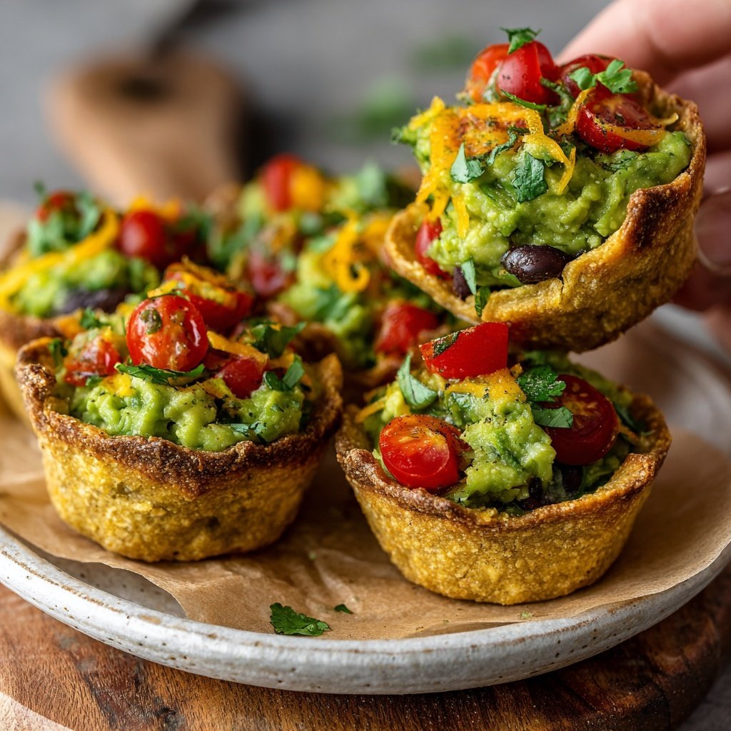 Mini Taco Cups mit Avocado