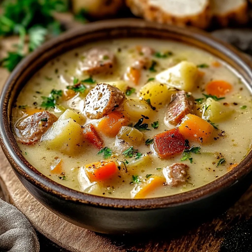 Ungarische cremige Kartoffelsuppe