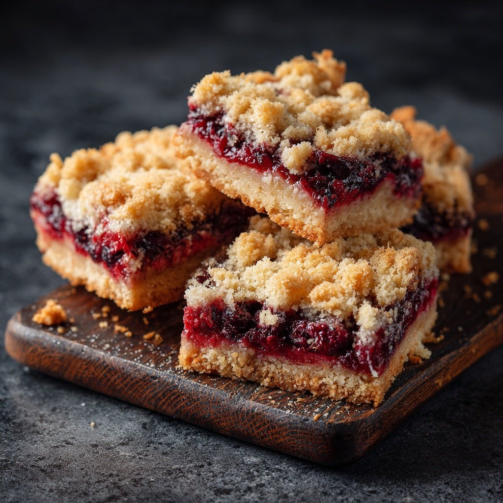 Sour Cream Berry Crumble Bars