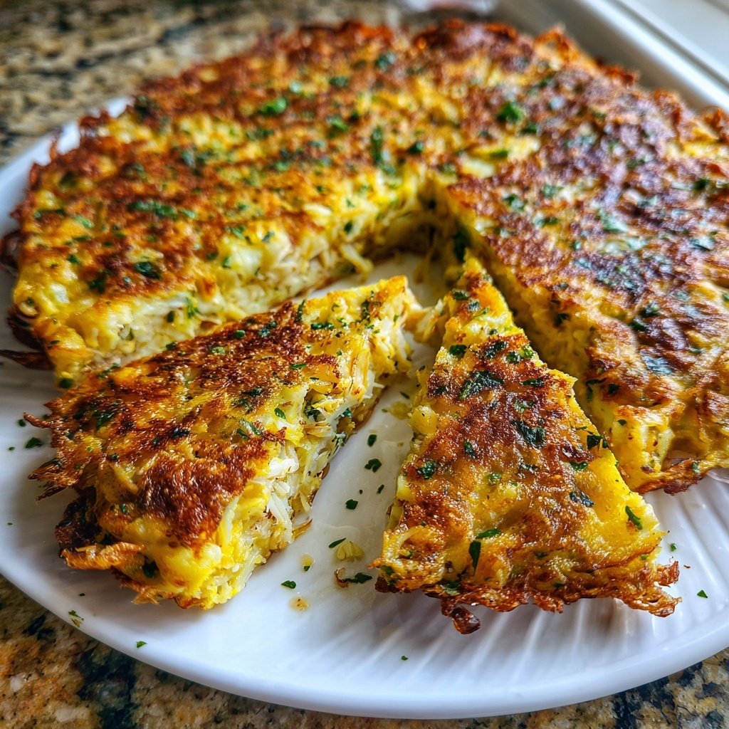 Krabbenkuchen mit Remoulade Soße