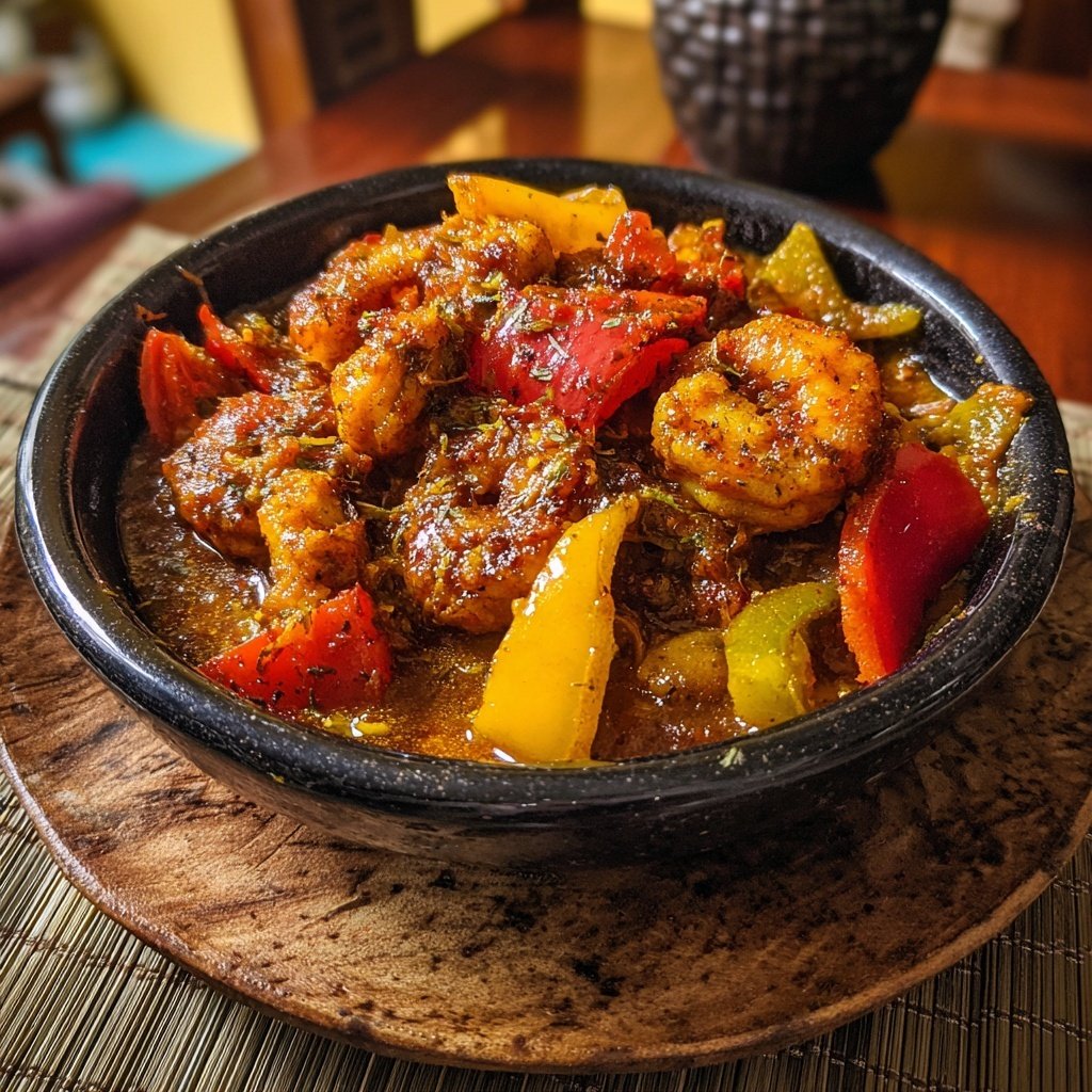 Würziges Jamaika Garnelen Curry