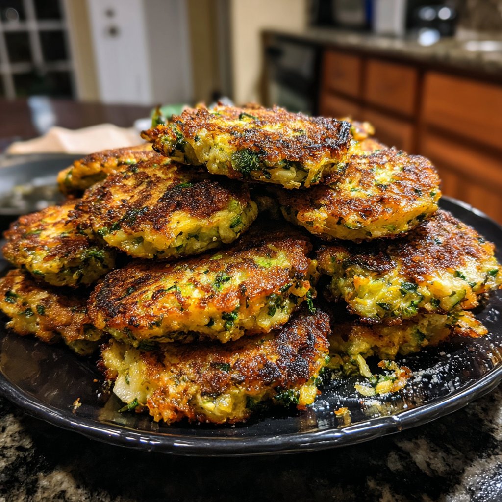 Zucchini-Brokkoli-Puffer