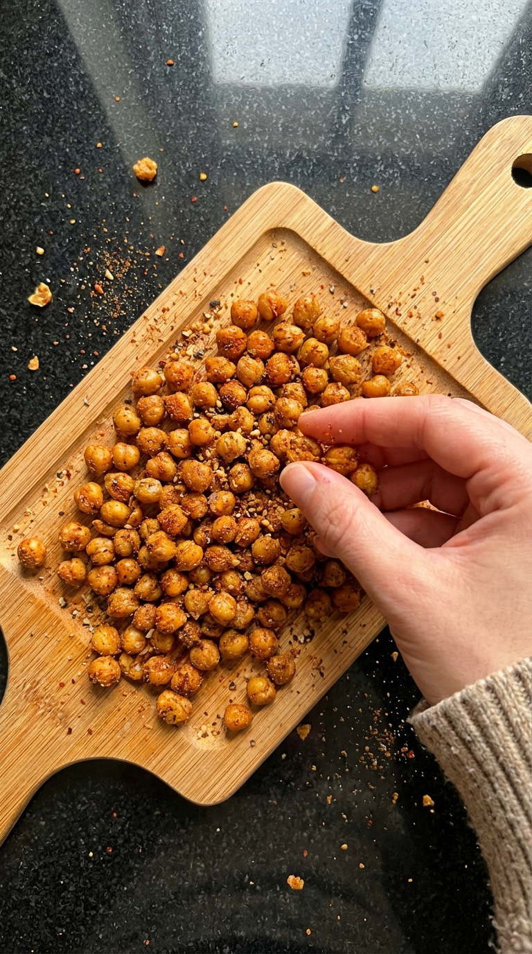 Knusprige Kichererbsen Snacks